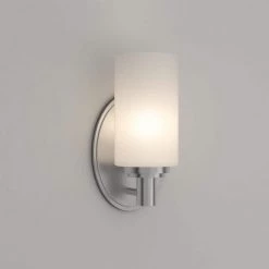Pittman 1-Light Brushed Nickel Bath Vanity Light by Thomas Lighting -Thomas Lighting Sales brushed nickel thomas lighting wall sconces 190023217 d4 1000