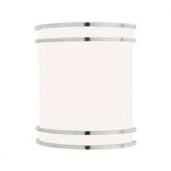 Parallel 1-Light Brushed Nickel Sconce by Thomas Lighting
