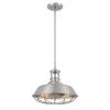 Wilbur 14 in. x 14 in. x 12 in. 2-Light Brushed Nickel Finish Pendant by Worldwide Lighting 2 Wilbur 14 in. x 14 in. x 12 in. 2-Light Brushed Nickel Finish Pendant by Worldwide Lighting -Thomas Lighting Sales brushed nickel worldwide lighting chandeliers e80020 005 64 1000