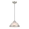 Lavery 10.75 in. x 10.75 in. x 6.63 in. 1-Light Brushed Nickel Pendant by Worldwide Lighting -Thomas Lighting Sales brushed nickel worldwide lighting chandeliers e80068 005 64 1000