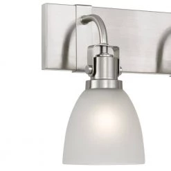 Edison 20.5 in. x 6.5 in. x 10.5 in. 3-Light Brushed Nickel Vanity Light by Worldwide Lighting -Thomas Lighting Sales brushed nickel worldwide lighting vanity lighting e20023 005 44 1000