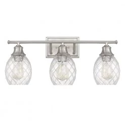 Framburg 24 in. x 7.63 in. x 10.13 in. 3-Light Brushed Nickel Vanity Light by Worldwide Lighting 10 Framburg 24 in. x 7.63 in. x 10.13 in. 3-Light Brushed Nickel Vanity Light by Worldwide Lighting -Thomas Lighting Sales brushed nickel worldwide lighting vanity lighting e20024 005 4f 1000