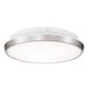 14 in. W x 3.375 in. H Eclipse Color Changing LED Integrated Circle Flush Mount/ Ceiling Light by Worldwide Lighting -Thomas Lighting Sales brushed steel worldwide lighting flush mount lights e30001 005 64 1000