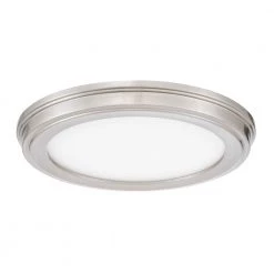 Jupiter 13 in. Brushed Steel Color Changing LED Ceiling Flush Mount (2-Pack) by Worldwide Lighting -Thomas Lighting Sales brushed steel worldwide lighting flush mount lights e30003 005 4f 1000
