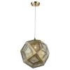 Geometrics 1-Light Champagne Pendant by Worldwide Lighting -Thomas Lighting Sales champagne worldwide lighting chandeliers cp428cg12 64 1000