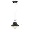 Peet 9.25 in. x 9.25 in. x 6 in. 1-Light Chrome and Matte Black Mini Pendant by Worldwide Lighting -Thomas Lighting Sales chrome matte black worldwide lighting pendant lights e80062 001 64 1000