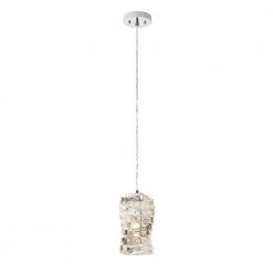 Allure 1-Light Chrome Crystal Mini Pendant by Worldwide Lighting