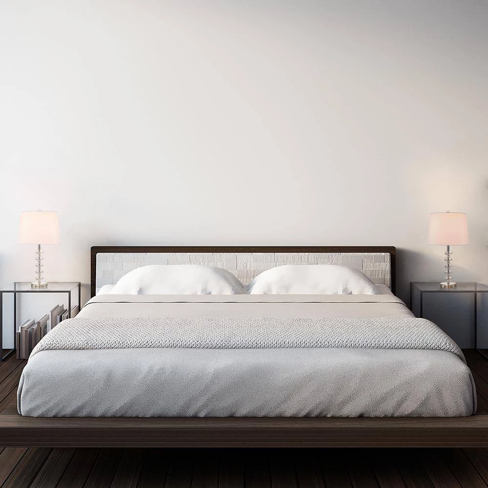 Salzburg 23 in. Clear Crystal Stacked Ball Table Lamp with Off-White Shade (Set of 2) by Worldwide Lighting 8 Salzburg 23 in. Clear Crystal Stacked Ball Table Lamp with Off-White Shade (Set of 2) by Worldwide Lighting - Image 6