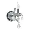 Lyre Collection 1-Light Chrome and Clear Crystal Sconce by Worldwide Lighting -Thomas Lighting Sales clear worldwide lighting wall sconces w23116c6 cl 64 1000