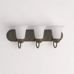 Homestead 3-Light Colonial Bronze Wall Vanity Light by Thomas Lighting -Thomas Lighting Sales colonial bronze thomas lighting vanity lighting sl710323 31 1000