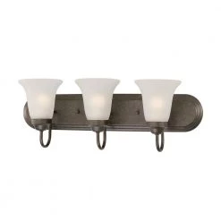 Homestead 3-Light Colonial Bronze Wall Vanity Light by Thomas Lighting