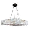 Pompeii 5-Light Flemish Brass Natural Quartz Large Square Pendant by Worldwide Lighting -Thomas Lighting Sales dark bronze worldwide lighting chandeliers w83813f18 64 1000