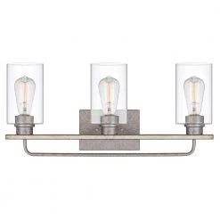 Nemo 3-Light Galvanized and Antique White Wash Wood Vanity Light 5.75 in. x 22 in. x 9.63 in. by Worldwide Lighting 13 Nemo 3-Light Galvanized and Antique White Wash Wood Vanity Light 5.75 in. x 22 in. x 9.63 in. by Worldwide Lighting -Thomas Lighting Sales galvanized antique white wash wood worldwide lighting vanity lighting e20006 015 1f 1000