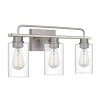 Nemo 3-Light Galvanized and Antique White Wash Wood Vanity Light 5.75 in. x 22 in. x 9.63 in. by Worldwide Lighting -Thomas Lighting Sales galvanized antique white wash wood worldwide lighting vanity lighting e20006 015 64 1000