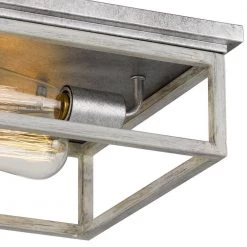 Weston 12.63 in. x 12.63 in. x 4.75 in. 2-Light Galvanized Ocala Oak Flush Mount by Worldwide Lighting 12 Weston 12.63 in. x 12.63 in. x 4.75 in. 2-Light Galvanized Ocala Oak Flush Mount by Worldwide Lighting -Thomas Lighting Sales galvanized ocala oak worldwide lighting flush mount lights e30024 015 44 1000