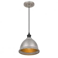 Helmut 9 in. x 9 in. x 9 in. 1-Light Galvanized Pendant by Worldwide Lighting -Thomas Lighting Sales galvanized worldwide lighting pendant lights e80010 015 4f 1000