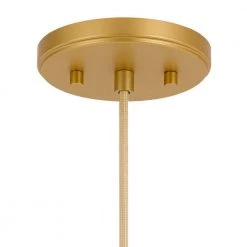 Phantasm II 7 in. x 7 in. x 17.8 in. 1-Light Light Gold Finish Champagne Graduated Color Glass Pendant by Worldwide Lighting -Thomas Lighting Sales light gold worldwide lighting pendant lights e80009 014 fa 1000