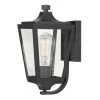 Drayton 1-Light Matte Black Painted Outdoor Wall Lantern Sconce by Worldwide Lighting -Thomas Lighting Sales matte black worldwide lighting outdoor sconces e10009 001 64 1000