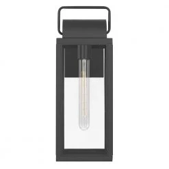 Ashley 1-Light Matte Black Painted Outdoor Wall Lantern Sconce by Worldwide Lighting -Thomas Lighting Sales matte black worldwide lighting outdoor sconces e10014 001 1f 1000
