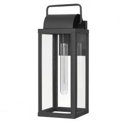 Ashley 1-Light Matte Black Painted Outdoor Wall Lantern Sconce by Worldwide Lighting -Thomas Lighting Sales matte black worldwide lighting outdoor sconces e10014 001 4f 1000
