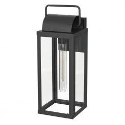 Ashley 1-Light Matte Black Painted Outdoor Wall Lantern Sconce by Worldwide Lighting -Thomas Lighting Sales matte black worldwide lighting outdoor sconces e10014 001 c3 1000