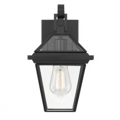 Sullivan 1-Light Matte Black Painted Outdoor Wall Lantern Sconce by Worldwide Lighting -Thomas Lighting Sales matte black worldwide lighting outdoor sconces e10015 001 44 1000