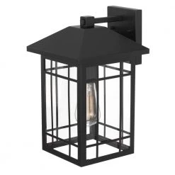 Timberlake 1-Light Matte Black Painted Outdoor Wall Lantern Sconce by Worldwide Lighting -Thomas Lighting Sales matte black worldwide lighting outdoor sconces e10020 001 44 1000