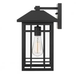 Timberlake 1-Light Matte Black Painted Outdoor Wall Lantern Sconce by Worldwide Lighting -Thomas Lighting Sales matte black worldwide lighting outdoor sconces e10020 001 4f 1000