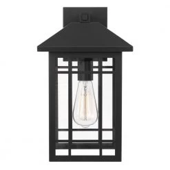 Timberlake 1-Light Matte Black Painted Outdoor Wall Lantern Sconce by Worldwide Lighting -Thomas Lighting Sales matte black worldwide lighting outdoor sconces e10020 001 c3 1000