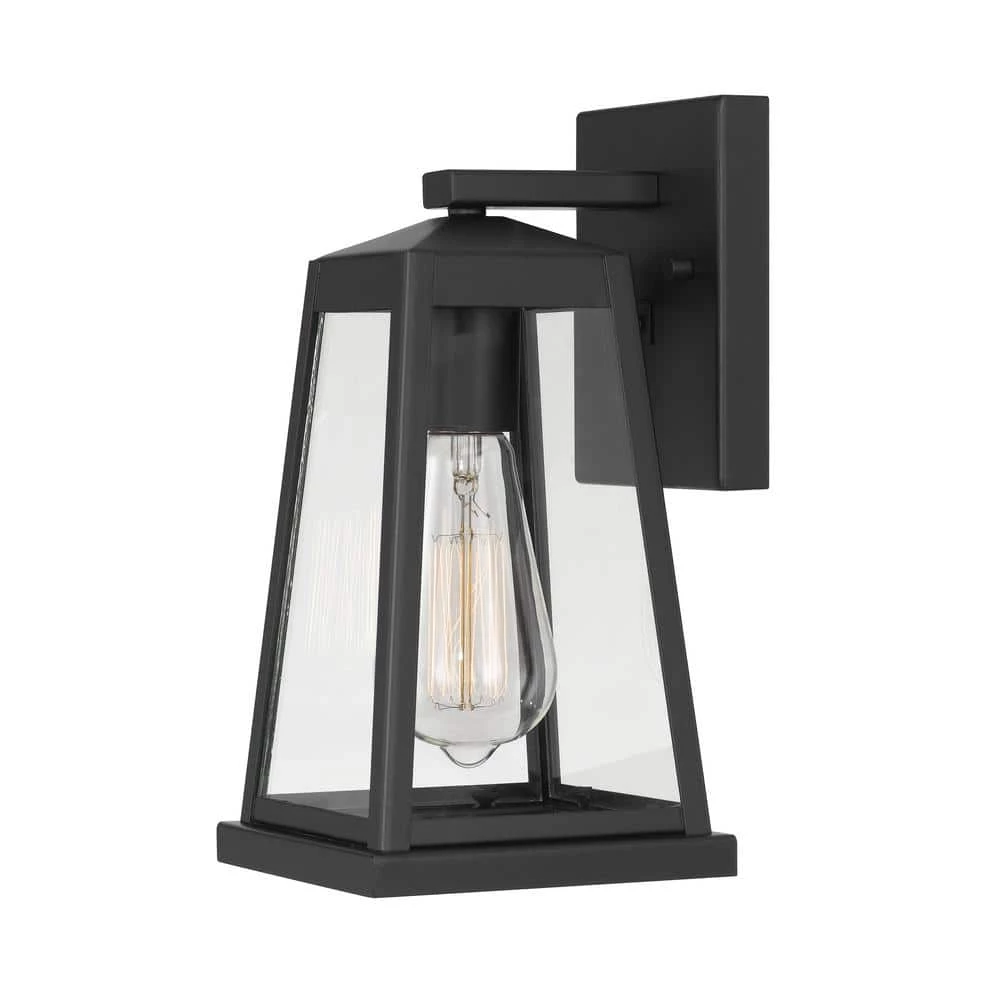 Edisto 1-Light Matte Black Painted Outdoor Wall Lantern Sconce by Worldwide Lighting 3 Edisto 1-Light Matte Black Painted Outdoor Wall Lantern Sconce by Worldwide Lighting