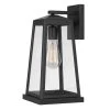 Edisto 1-Light Matte Black Painted Outdoor Wall Lantern Sconce Lamp by Worldwide Lighting
