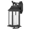 Boston 1-Light Matte Black Outdoor Wall Lantern Sconce Light with Opal White Glass by Worldwide Lighting -Thomas Lighting Sales matte black worldwide lighting outdoor sconces e10026 001 64 1000