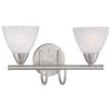 Tia 2-Light Matte Nickel Bath Fixture by Thomas Lighting -Thomas Lighting Sales matte nickel thomas lighting vanity lighting 190016117 64 1000