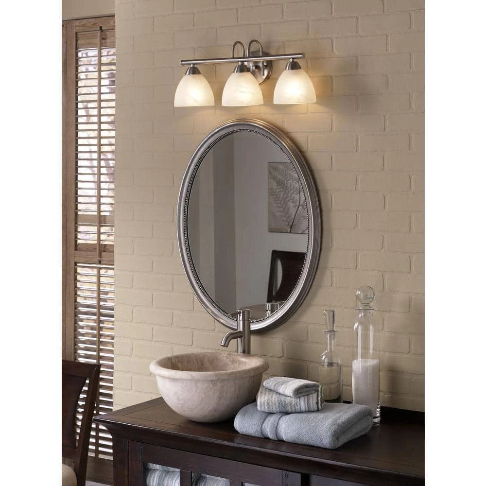 Tia 3-Light Matte Nickel Bath Fixture by Thomas Lighting 4 Tia 3-Light Matte Nickel Bath Fixture by Thomas Lighting - Image 2