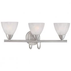 Tia 3-Light Matte Nickel Bath Fixture by Thomas Lighting
