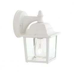 Hawthorne 1-Light Matte White Outdoor Wall Lantern Sconce by Thomas Lighting