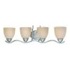 Triton 4-Light MoonLight Silver Bath Fixture with Tea Stained Glass Shade by Thomas Lighting -Thomas Lighting Sales moonlight silver thomas lighting vanity lighting sl717472 64 1000