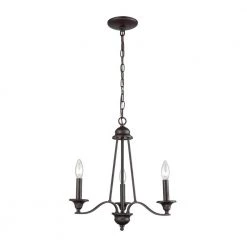 Farmington 3-Light Oil Rubbed Bronze Chandelier by Thomas Lighting