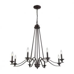 Farmington 8-Light Oil Rubbed Bronze Chandelier by Thomas Lighting