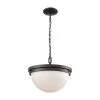 Beckett 3-Light Oil Rubbed Bronze with Opal White Glass Pendant by Thomas Lighting -Thomas Lighting Sales oil rubbed bronze thomas lighting chandeliers cn120281 64 1000