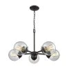 Beckett 5-Light Oil Rubbed Bronze Chandelier With Clear Glass Shades by Thomas Lighting -Thomas Lighting Sales oil rubbed bronze thomas lighting chandeliers cn129521 64 1000
