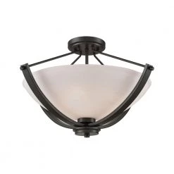 Casual Mission 3-Light Oil Rubbed Bronze Semi-Flushmount by Thomas Lighting