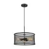 Williamsport 3-Light Oil Rubbed Bronze Chandelier With Metal Drum Shade by Thomas Lighting -Thomas Lighting Sales oil rubbed bronze thomas lighting chandeliers cn250341 64 1000