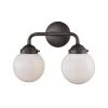 Beckett 2-Light Oil Rubbed Bronze and Opal White Glass Bath Light by Thomas Lighting -Thomas Lighting Sales oil rubbed bronze thomas lighting vanity lighting cn120211 64 1000