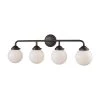 Beckett 4-Light Oil Rubbed Bronze and Opal White Glass Bath Light by Thomas Lighting -Thomas Lighting Sales oil rubbed bronze thomas lighting vanity lighting cn120411 64 1000