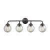 Beckett 4-Light Oil Rubbed Bronze and Clear Glass Bath Light by Thomas Lighting