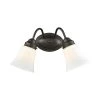 Califon 2-Light Oil Rubbed Bronze With White Glass Bath Light by Thomas Lighting -Thomas Lighting Sales oil rubbed bronze thomas lighting vanity lighting cn570211 64 1000