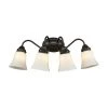 Califon 4-Light Oil Rubbed Bronze With White Glass Bath Light by Thomas Lighting 1 Califon 4-Light Oil Rubbed Bronze With White Glass Bath Light by Thomas Lighting -Thomas Lighting Sales oil rubbed bronze thomas lighting vanity lighting cn570411 64 1000