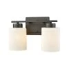 Summit Place 2-Light Oil Rubbed Bronze With Opal White Glass Bath Light by Thomas Lighting -Thomas Lighting Sales oil rubbed bronze thomas lighting vanity lighting cn579211 64 1000
