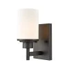Belmar 1-Light Oil Rubbed Bronze With Opal White Glass Bath Light by Thomas Lighting -Thomas Lighting Sales oil rubbed bronze thomas lighting wall sconces cn575171 64 1000